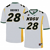 North Dakota State Bison 28 Ty Brooks White College Football Jersey Dzhi,baseball caps,new era cap wholesale,wholesale hats